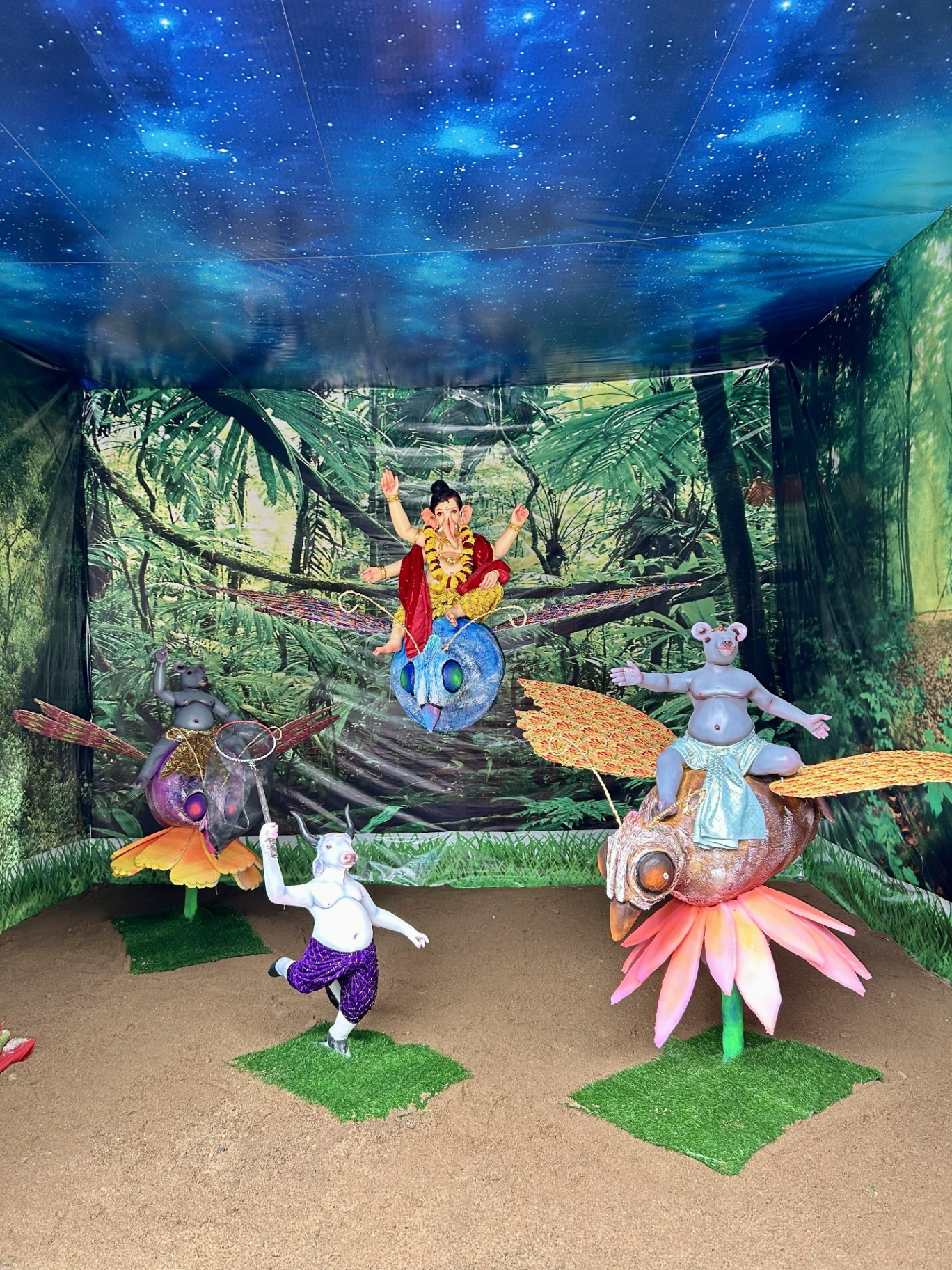 Prakriti Bappa — Enchanted Forest — Seven Star Ganesh Utsav Mandal Bappa idol, 2024